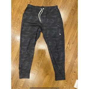 Black Tapered Sweatpants with Elastic Waistband